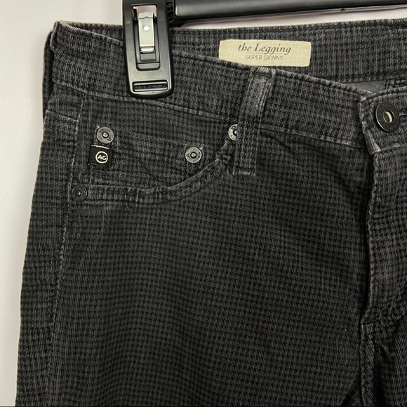 AG gray & black houndstooth skinny legging Jean 27 - Picture 7 of 7